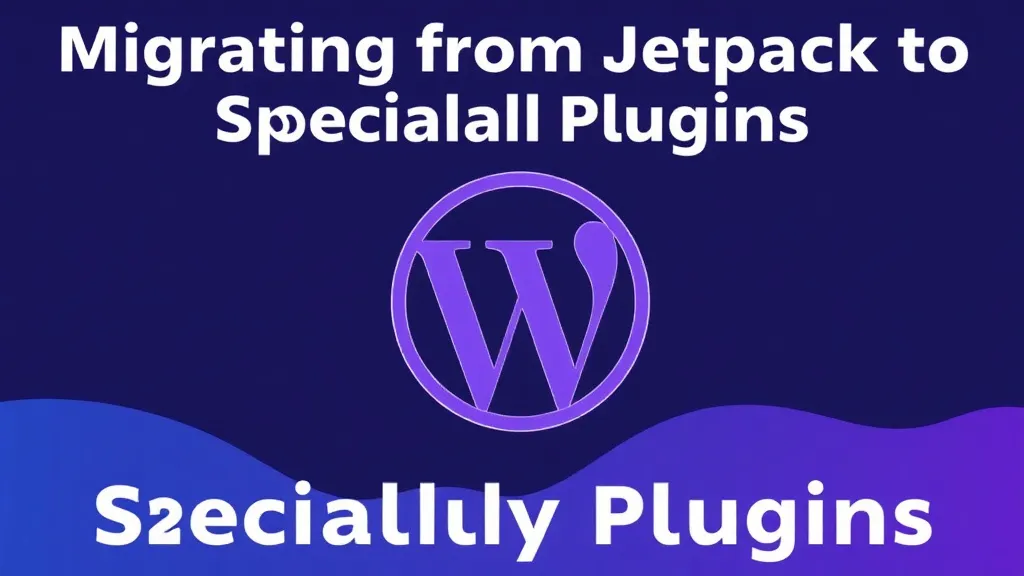 Migrating from Jetpack to Specialized Plugins