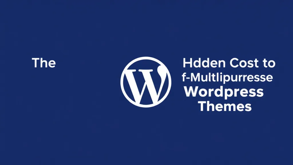 The Hidden Cost of Multipurpose WordPress Themes