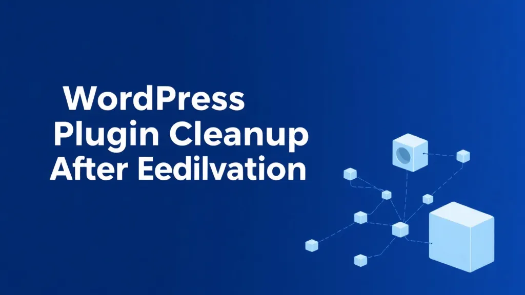 WordPress Plugin Cleanup After Deactivation