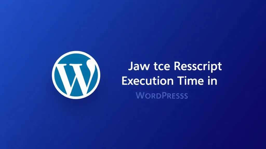 How to Reduce JavaScript Execution Time in WordPress
