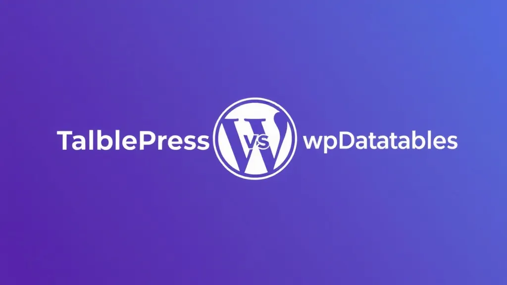 TablePress vs wpDataTables