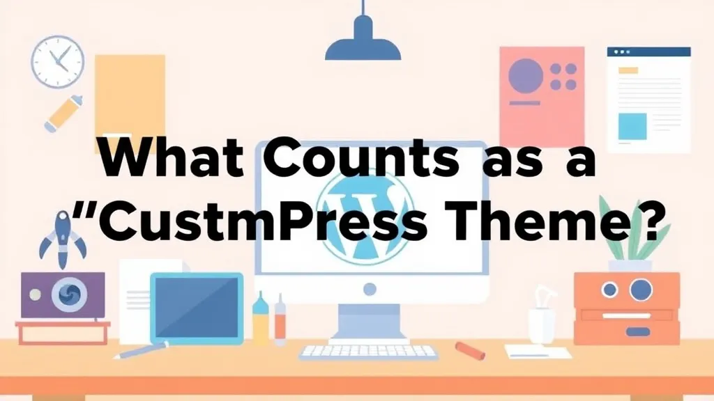 What Counts as a "Custom" WordPress Theme?