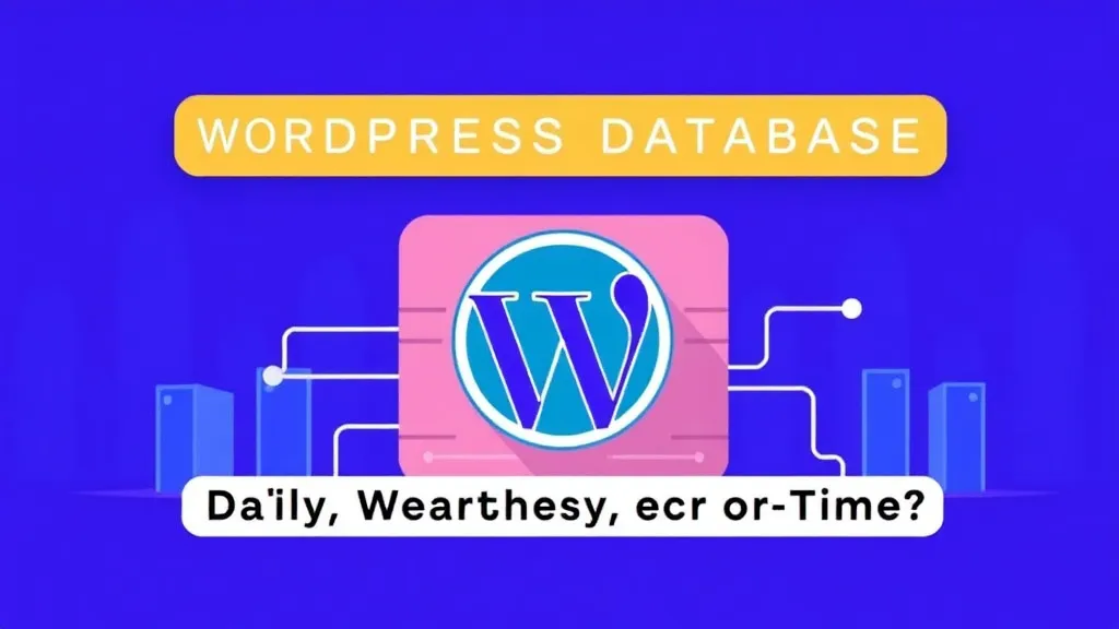 WordPress Database Backups: Daily, Weekly, or Real-Time?