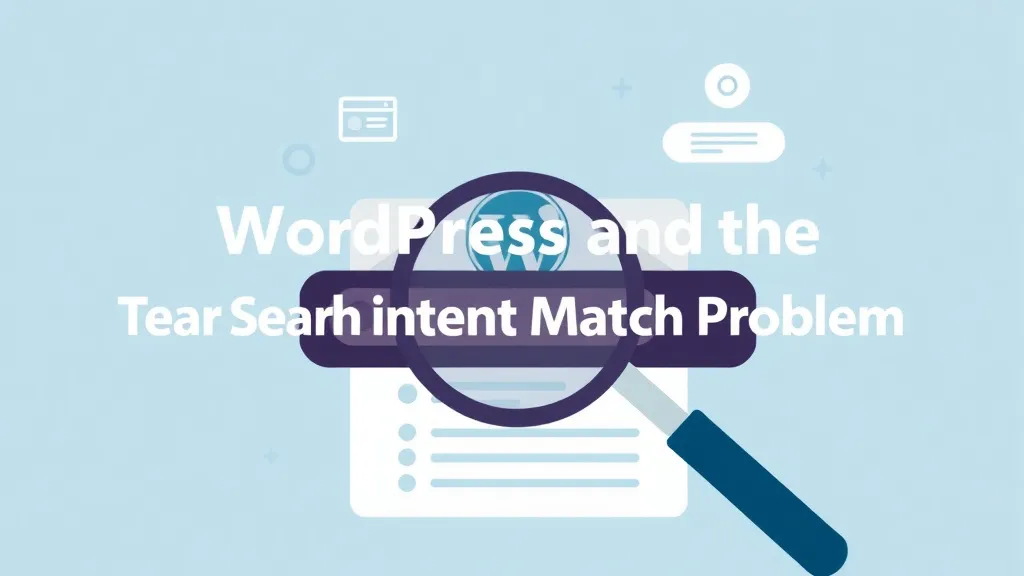 WordPress And The Search Intent Match Problem